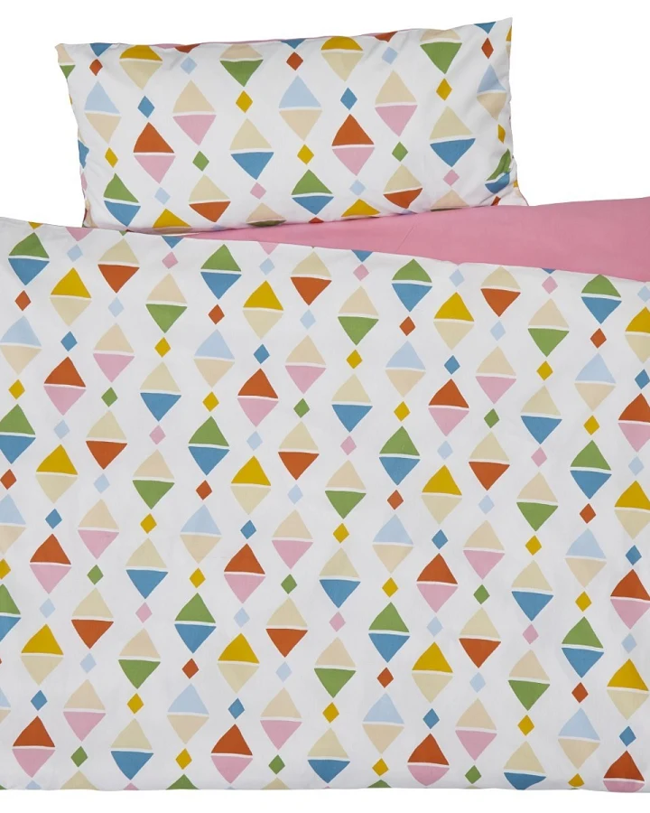 Kinderbettwäsche Bio-Baumwolle Ethno Bettbezug 135 x 200 cm, Kissen 40 x 80 cm