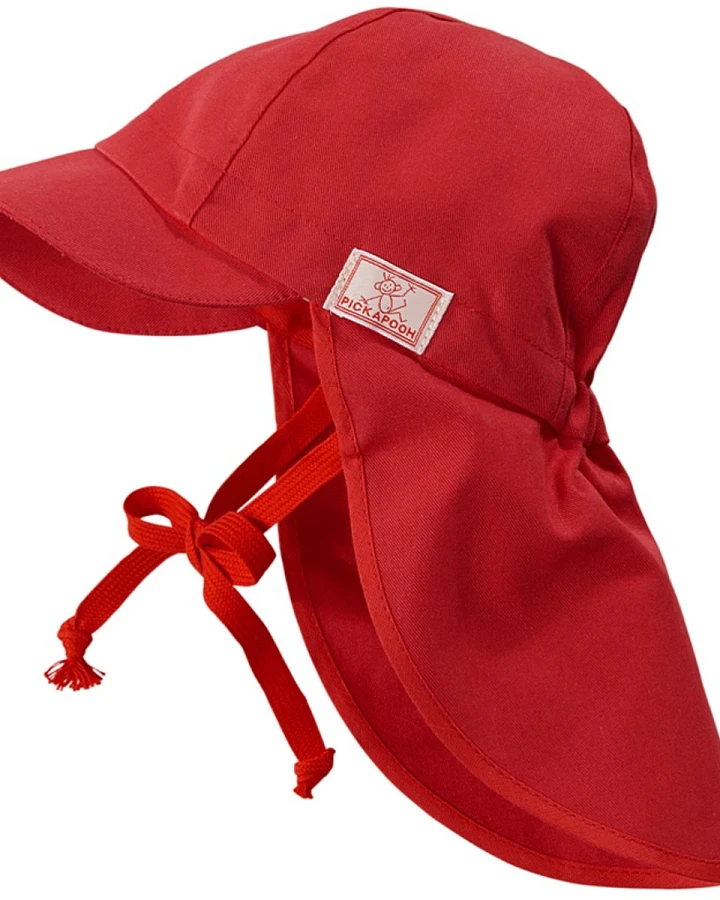 Pickapooh Kinder Sonnenschutz Mütze Legionär UV-80 Rot Gr.52