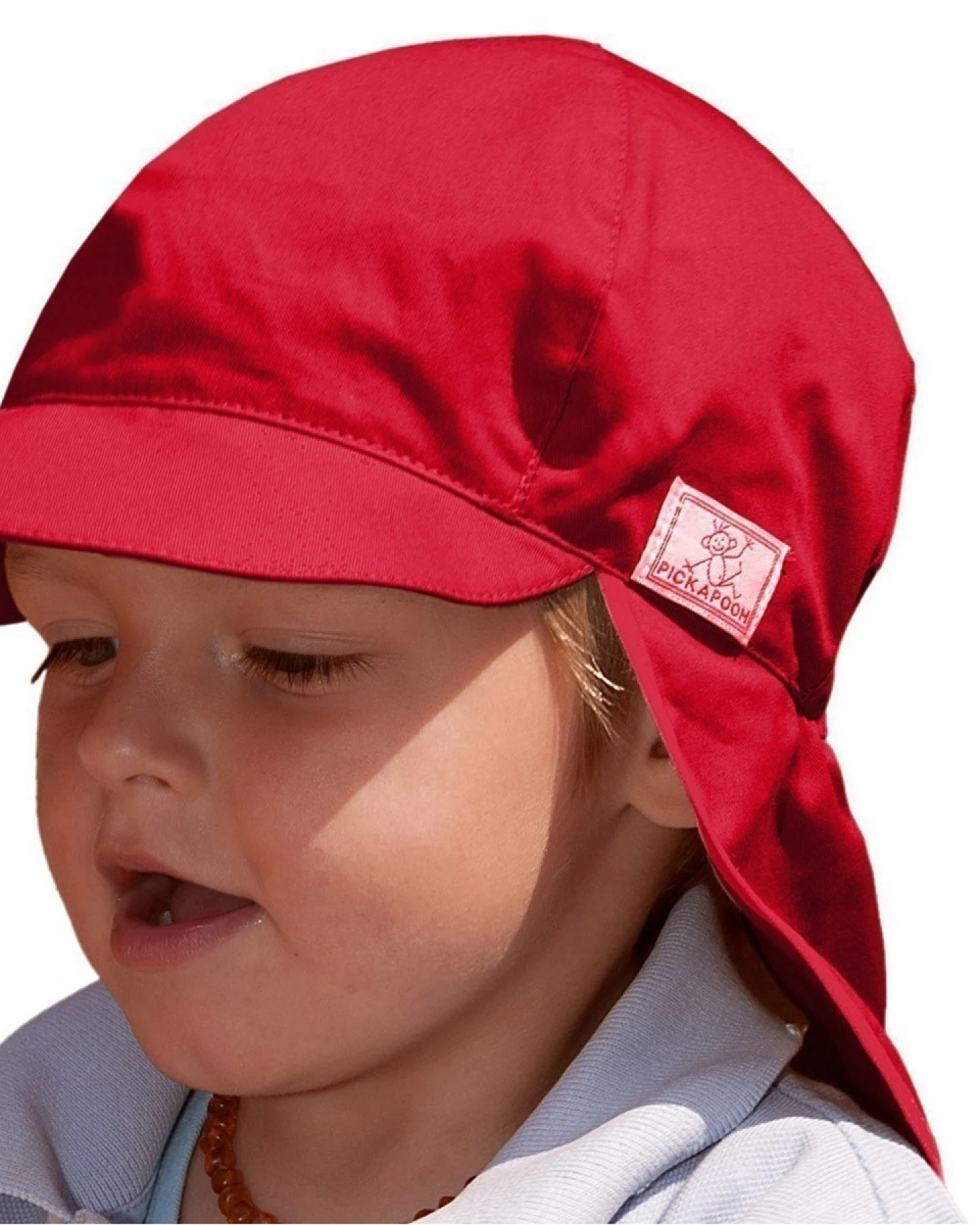 Pickapooh Kinder Sonnenschutz Mütze Legionär UV-80 Rot Gr.52 – Ansicht 2