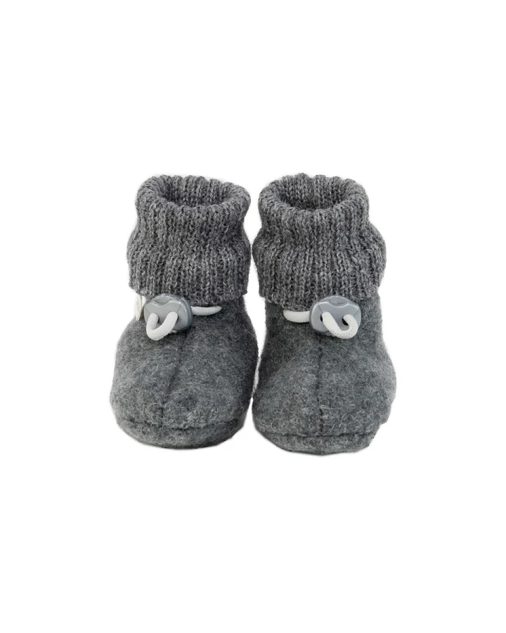 Baby Trageschuhe Schurwollwalk graumelange Gr.16/17