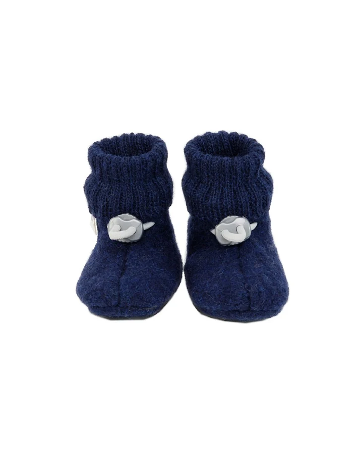 Baby Trageschuhe Schurwollwalk marine Gr.16/17