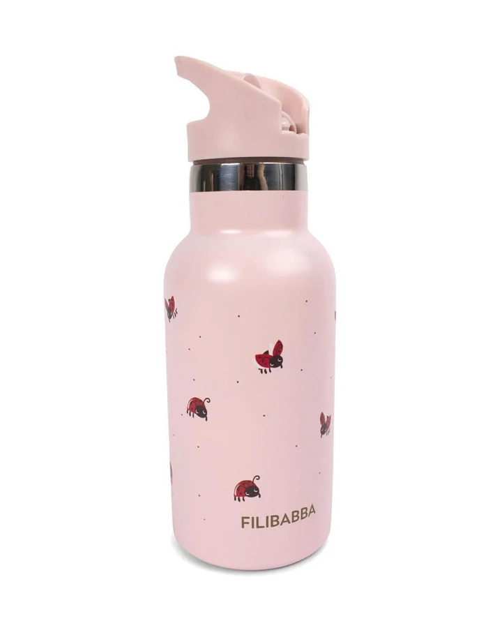 Kinder Trinkflasche Edelstahl - Lucky Maße 7,30 x 7,30 x 20,70 cm, Volumen 350 ml