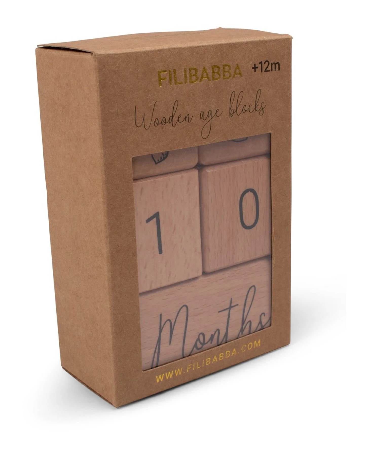 Meilensteinwürfel aus Holz, 5-teilig Maße 12 x 8 x 24,30 cm – Ansicht 2