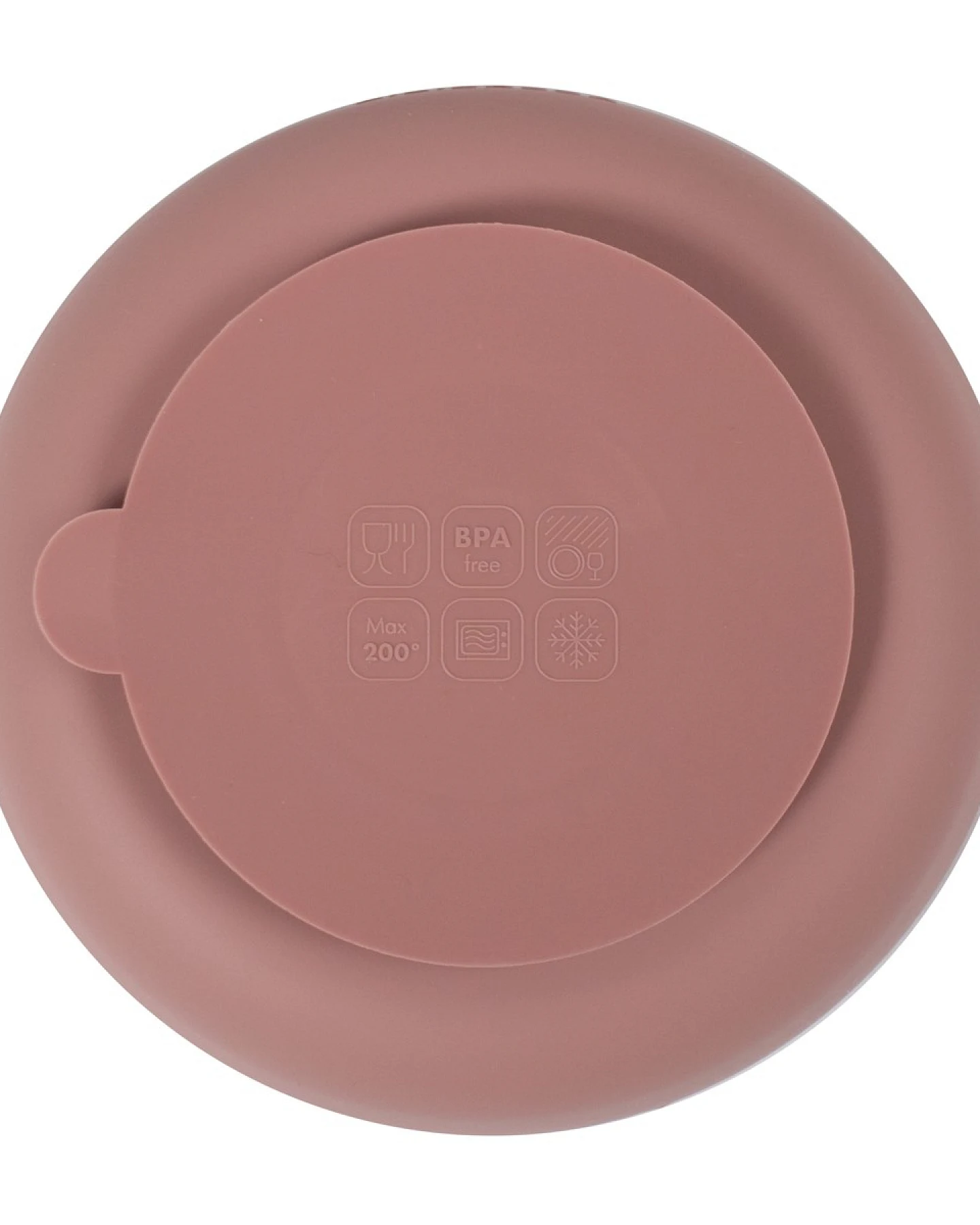 Kinderteller aus Silikon 2er-Set rose Maße 19 x 19 x 5 cm – Ansicht 2