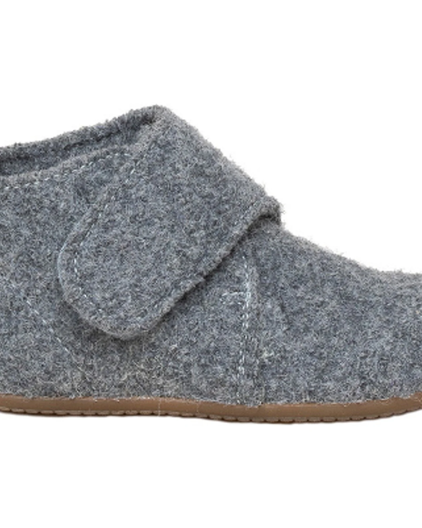 Kinder Hausschuhe Hüttenschuhe Wollwalk "Juno"grau melange Gr.20 – Ansicht 2