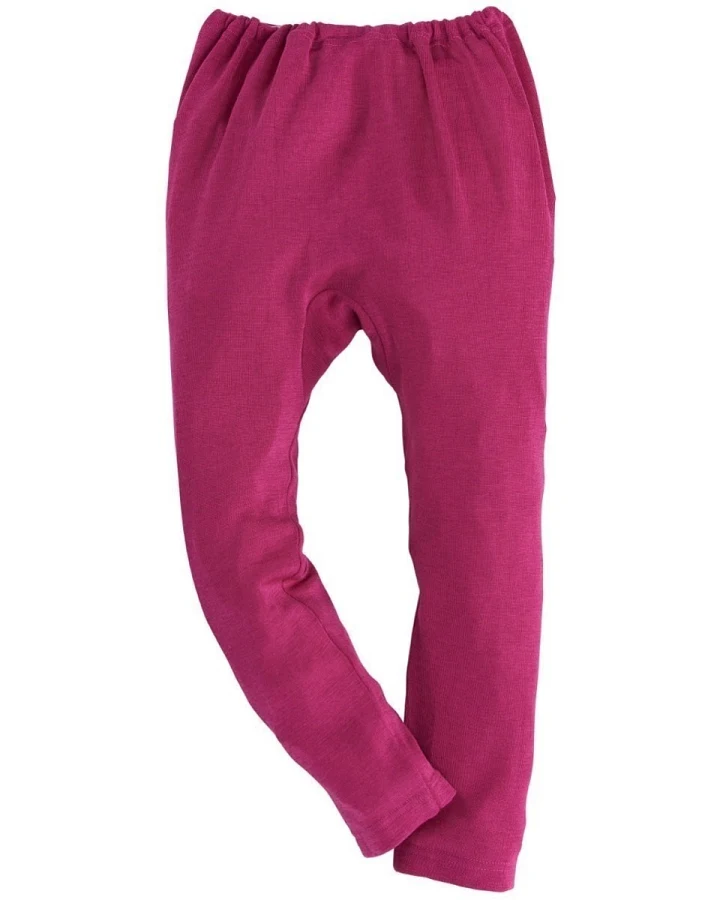 Cosilana Kinder Unterhose langes Bein Wolle Seide pink Gr.92