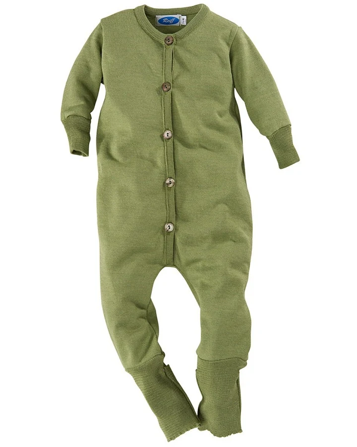 Baby Overall Wolle Seide apfel Gr.62/68