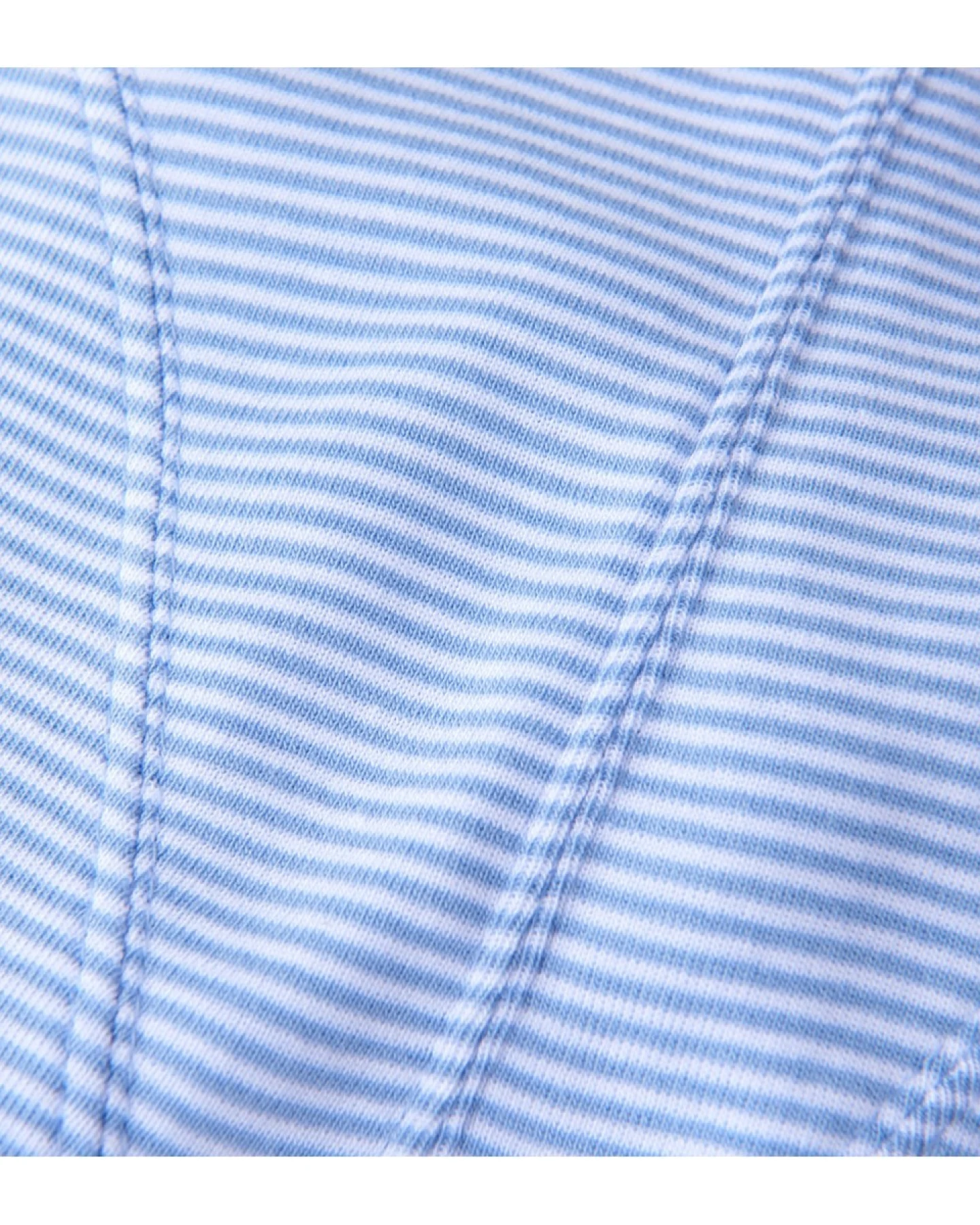 Jungen Boxershorts Bio-Baumwolle hellblau-weiß gestreift Gr. 98/104 – Ansicht 2