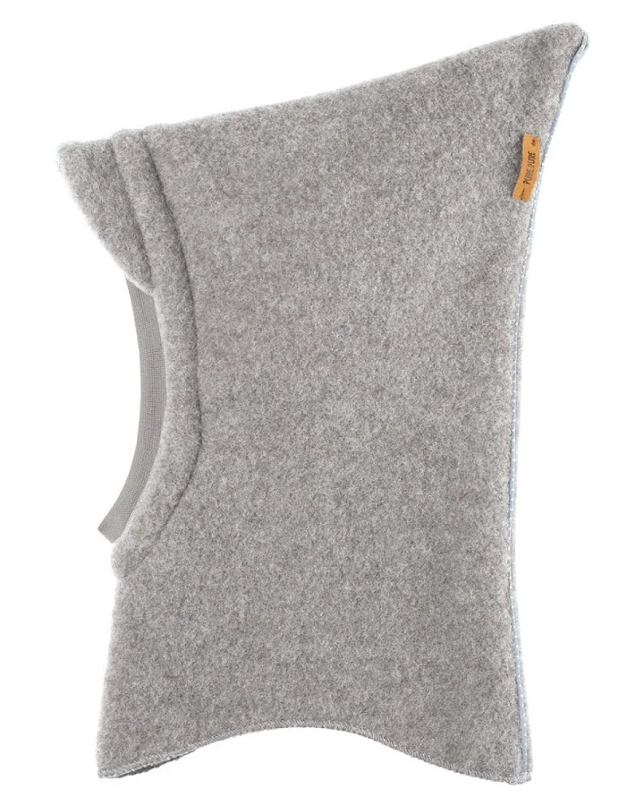 PURE PURE by Bauer Baby und Kinder Fleece Schlupfmütze, Reflektor, Bio-Merinowolle rock Gr.45/47