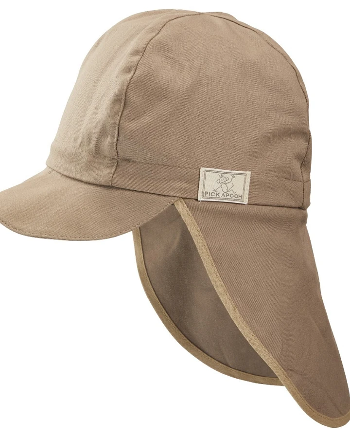 Pickapooh Kinder Sonnenschutz Mütze Legionär UV 40 taupe Gr. 48