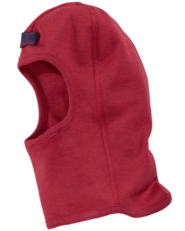 Pickapooh Baby und Kinder Helmmütze Schlupfmütze Wolle Seide rot Gr.48