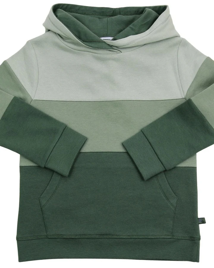 Hoodie Kapuzenpullover Bio-Baumwolle sage-dark green Gr. 86/92