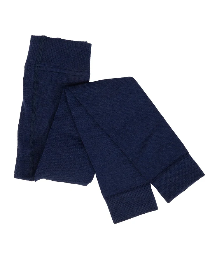 Kinder Leggings Bio-Schurwolle, Bio-Baumwolle, marine Gr. 1-2