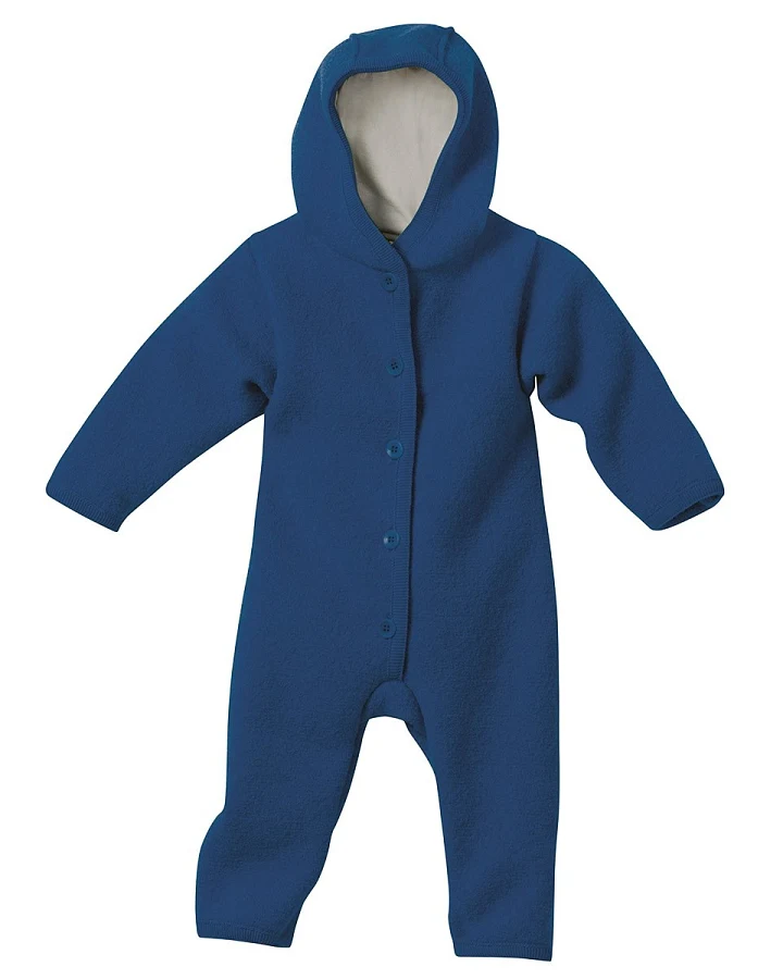 Disana Baby Walk-Overall Bio-Merinowolle marine Gr.74/80