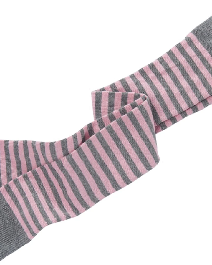 Kinder Leggings Baumwolle (kbA) grau-geringelt Gr.3-4