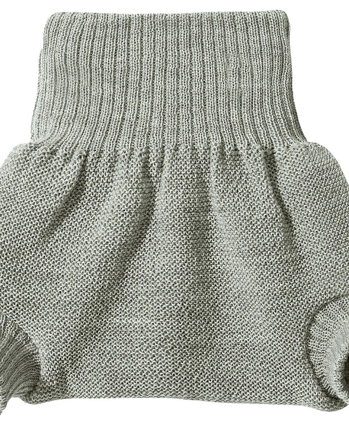Disana Wollwindelhose doppellagig Bio Merinowolle hellgrau Gr.62/68