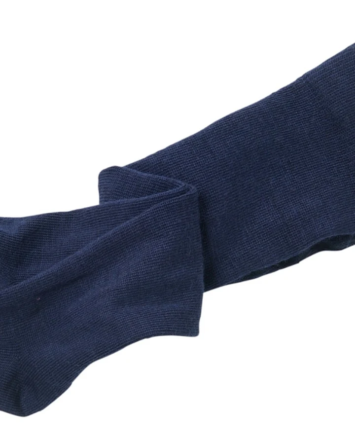 Babystrumpfhose Schurwolle - Baumwolle (kbA) marine Gr.00