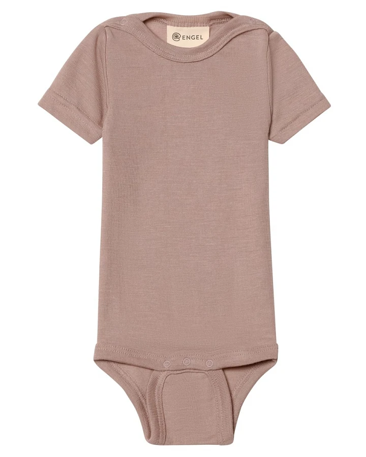 Engel Natur Baby Body kurzarm dustyrose Gr. 50/56