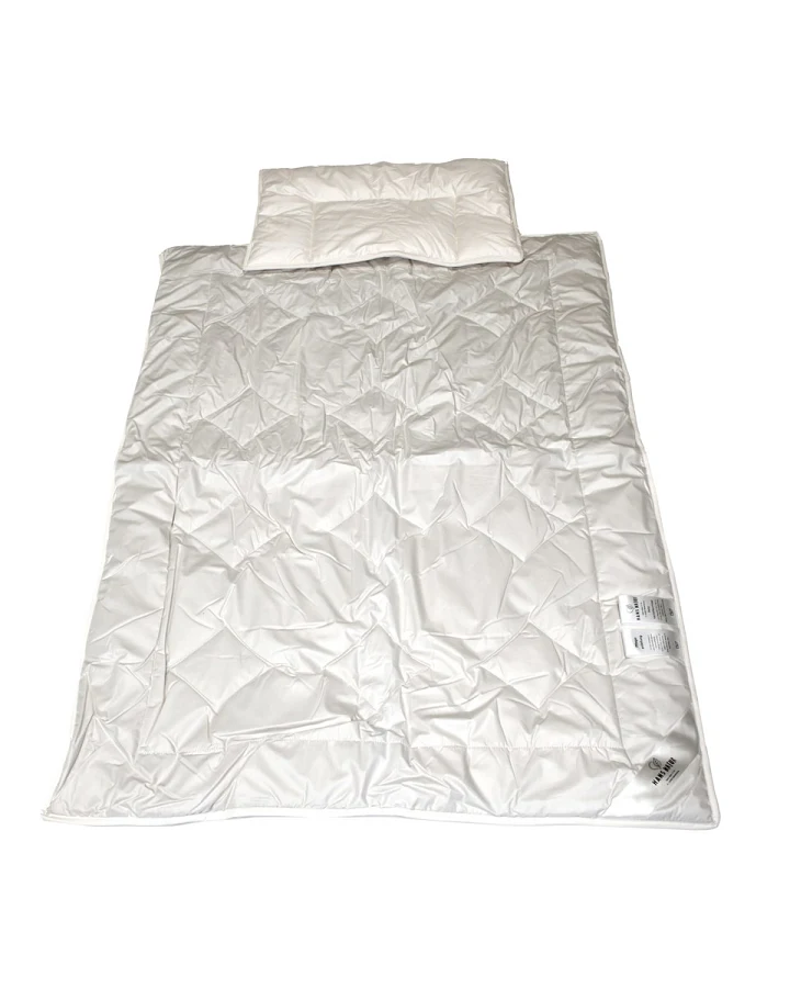 Baby- und Kinderschlafset Babykamelflaumhaar Bettdecke 100x135cm, Flachkissen 40x60cm