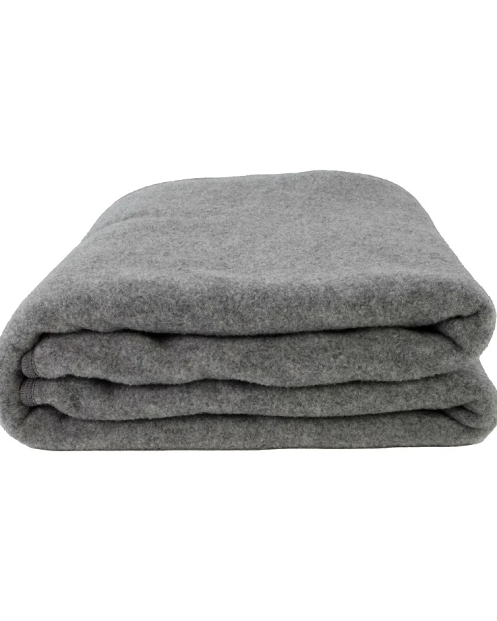 Pickapooh Kuscheldecke Bio-Merinowolle Fleece grau Maße 160 x 180 cm