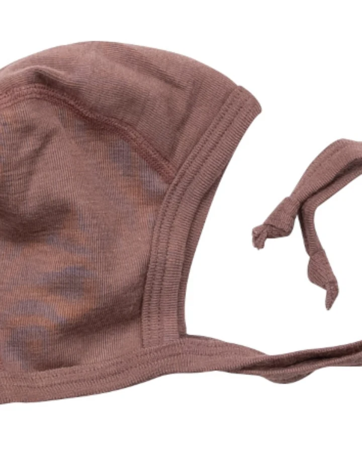Lilano Erstlingsmütze Wolle-Seide mauve Gr.50