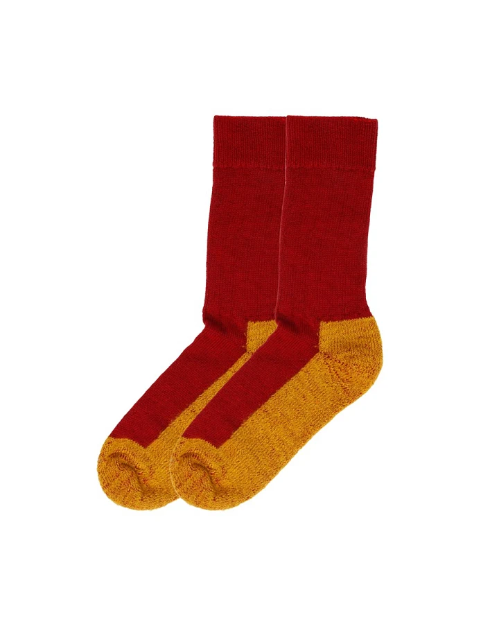Damen Trekkingsocken Bio-Schurwolle mohn-nugget Gr. 38-39