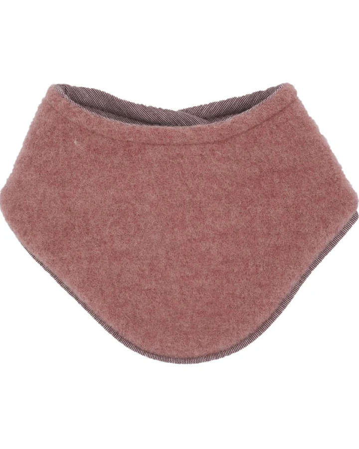 Dreieckstuch Bio-Schurwolle Fleece heiderose-meliert Gr. 1 (ab 3 Mon.)