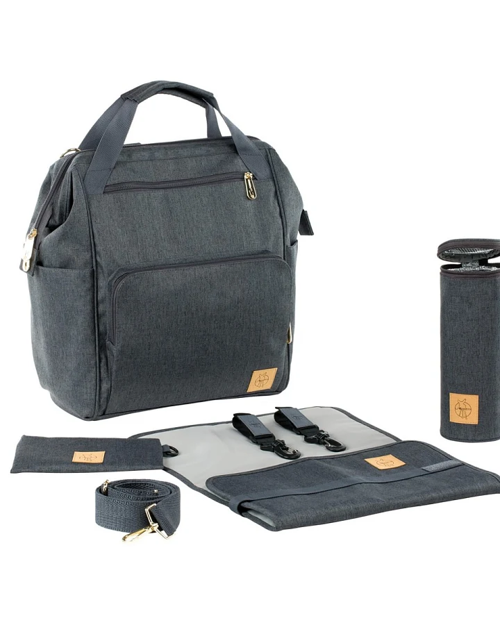 Wickelrucksack - Glam Goldie Backpack, Anthracite 30 x 17 x 39 cm