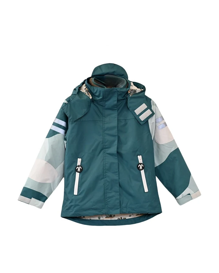 Kinder Jacke mit Kapuze Vierjahreszeiten 3-in-1 "Breeze" Gr.2 (92/98) 2 Jahre