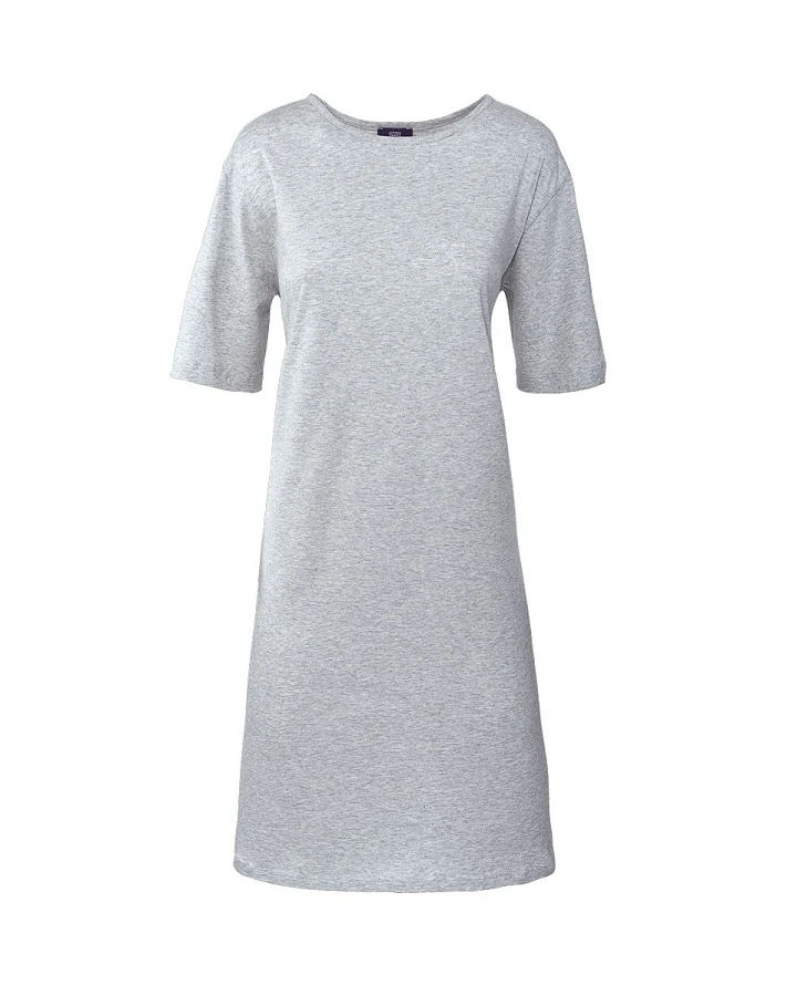 Living Crafts Nachthemd "Berit", grey melange Gr. S
