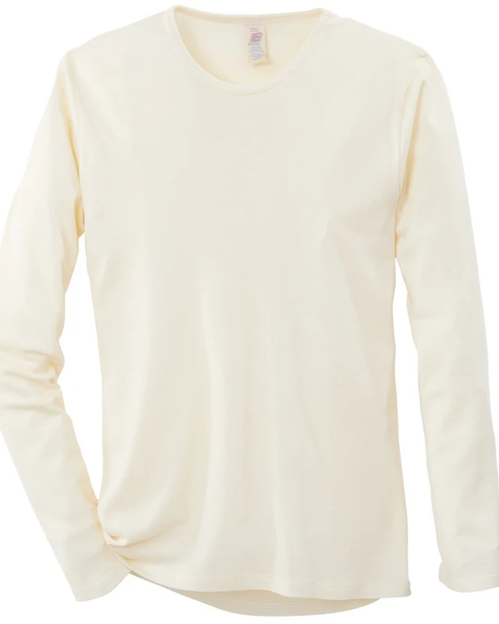 Engel Natur Langarm Unterhemd Unisex natur Gr.46/48