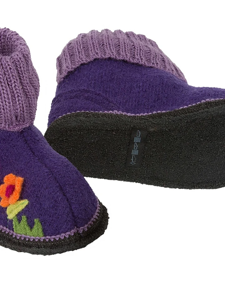 Kinder Hausschuhe Hüttenschuhe Blümchen Gr.23