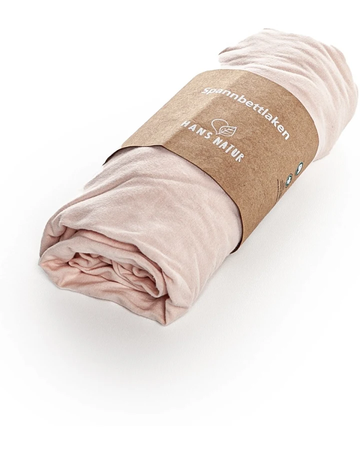 Spannbettlaken Bio-Baumwolle rose 60x120 cm / 70x140 cm