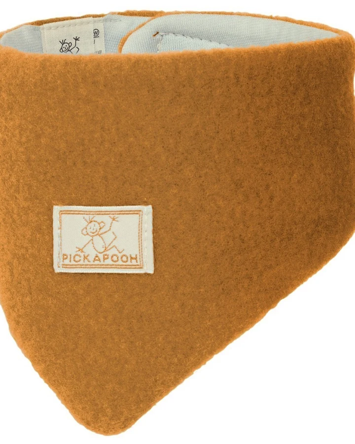 Pickapooh Baby und Kinder Dreieckstuch Bio-Schurwolle caramel Gr.1 38 cm lang