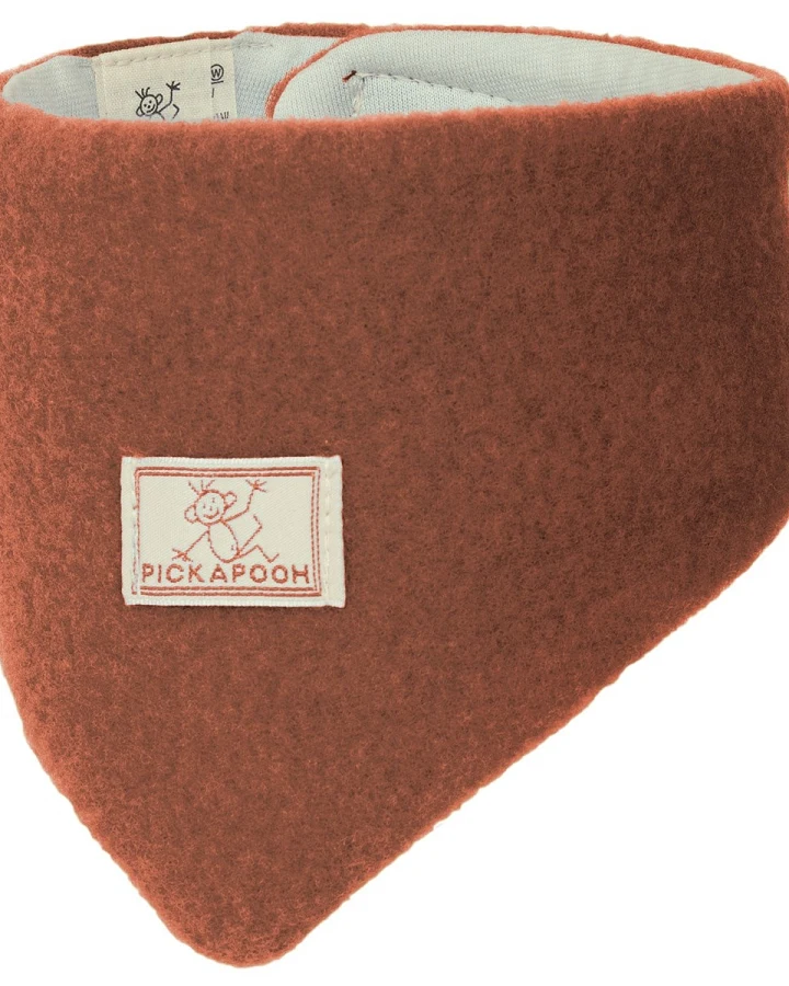 Pickapooh Baby und Kinder Dreieckstuch Bio-Schurwolle redwood Gr.1 38 cm lang