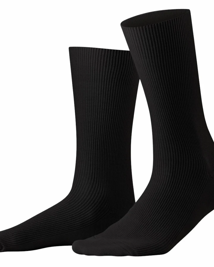 Living Crafts Damen - Herren Socken "Davos", black Gr.35-37