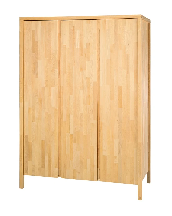 Pinolino Kleiderschrank "Enno" groß, Buche massiv, bio geölt B 140 cm, T 52 cm, H 194 cm