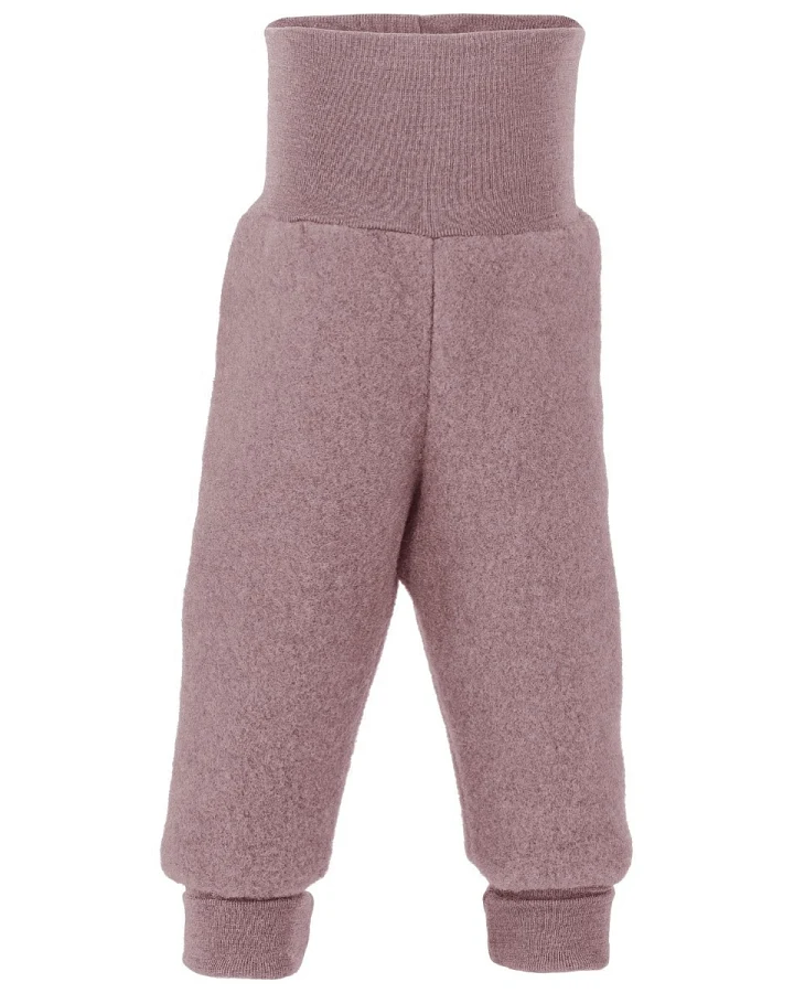 Engel Natur Babyhose Bio-Merinowolle Fleece maschinenwaschbar melange-rosenholz Gr. 62/68