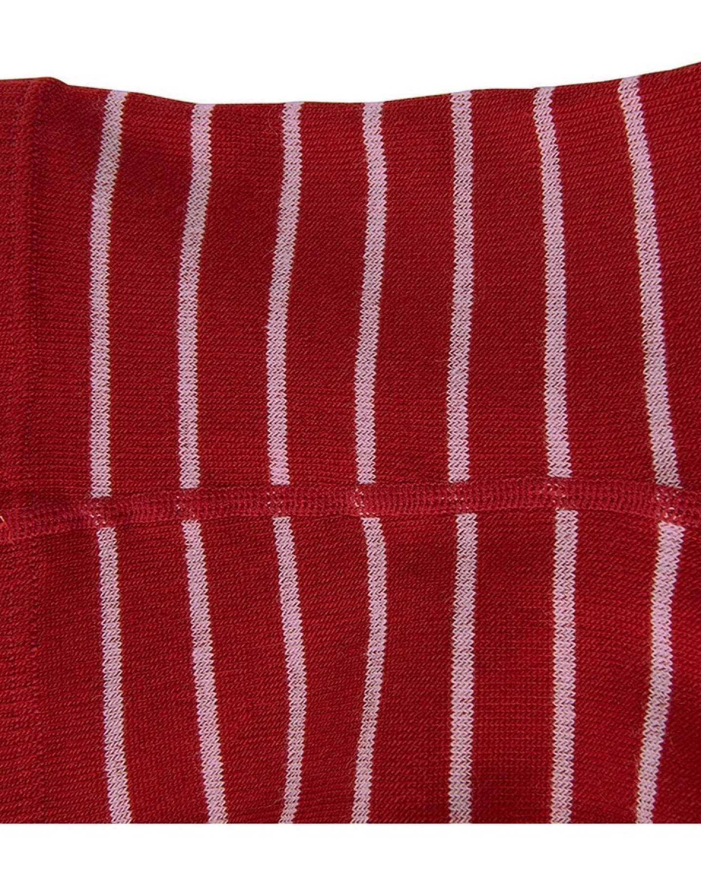 Kinder Leggings Schurwolle Baumwolle (kbA) rot-geringelt Gr.1-2 – Ansicht 2
