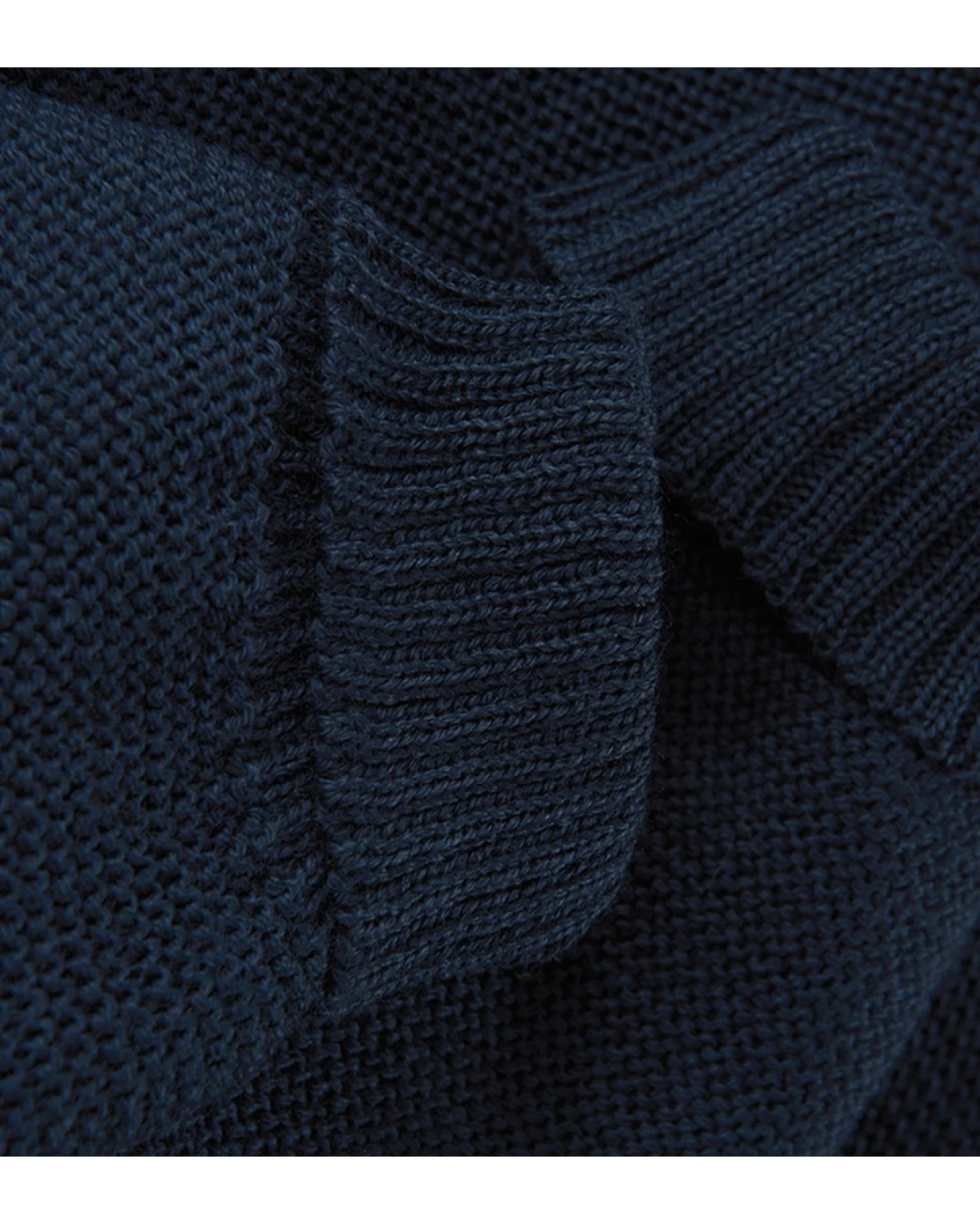Baby Hose Schlüttli Bio-Merinowolle Fleece marine Gr.50-56 – Ansicht 2
