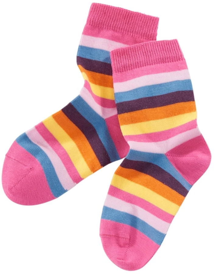 Kinder Socken Baumwolle (kbA) pink-rosa Gr.1-2