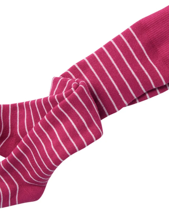 Baby Strumpfhose Baumwolle (kbA) Frottee sangria-geringelt Gr. 00