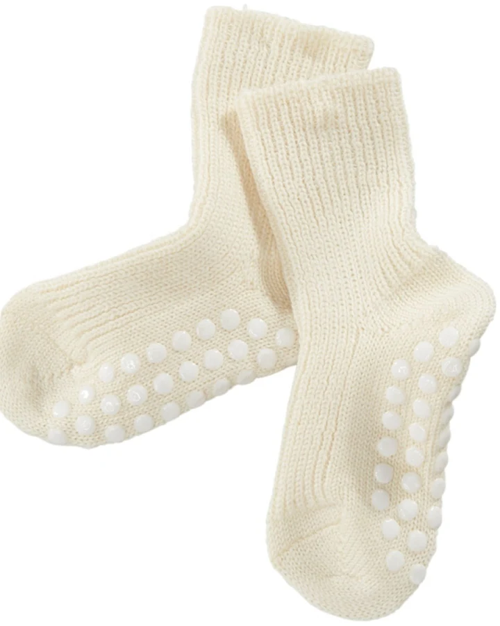 Kinder Stoppersocken Bio-Schurwolle natur Gr.18-20