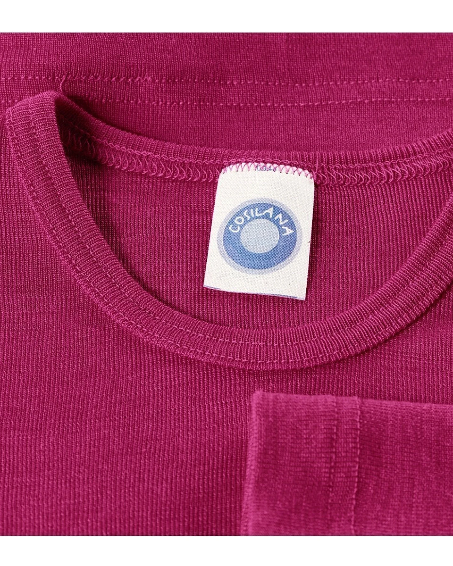 Cosilana Kinder Unterhemd Langarm Wolle Seide pink Gr.92 – Ansicht 2
