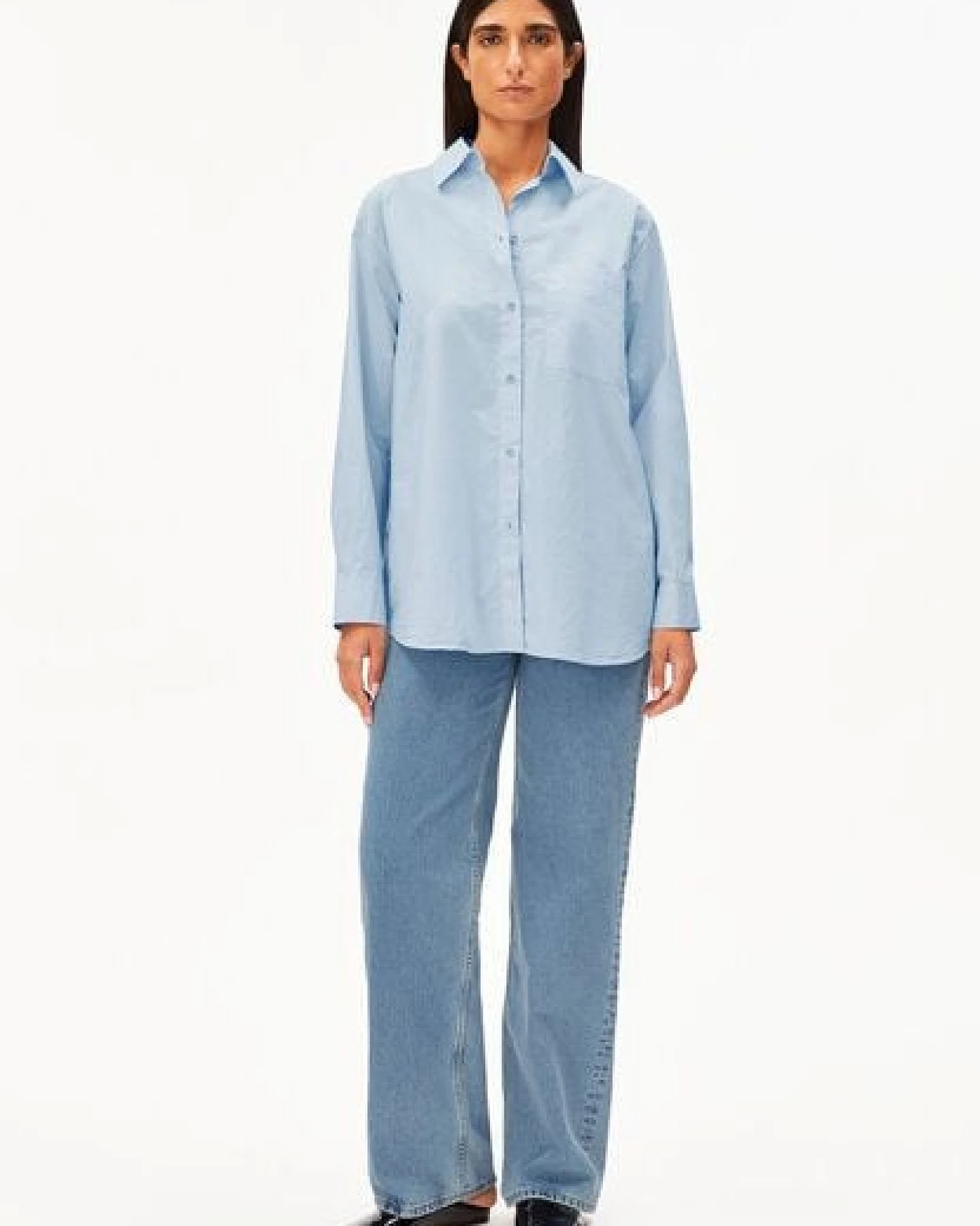 ARMEDANGELS MAALGAA Damen Bluse aus Bio-Baumwolle – Ansicht 4