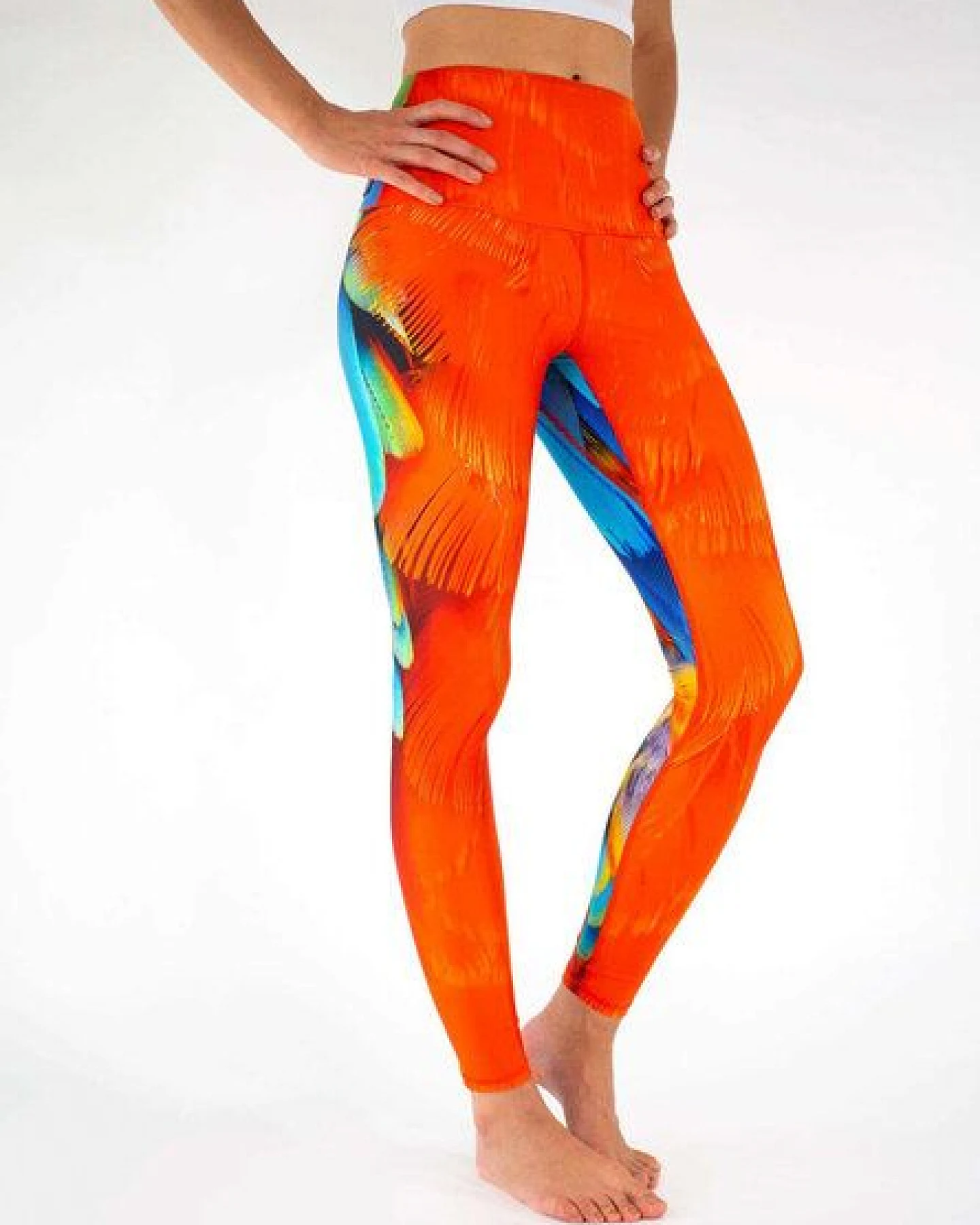 Arctic Flamingo Yoga-Leggings PAPAGEI – Ansicht 4
