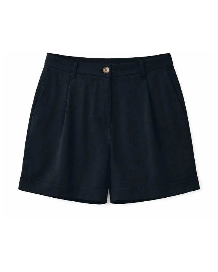 Mazine - Women's Pleated Viscose Shorts - Shorts Gr XS schwarz