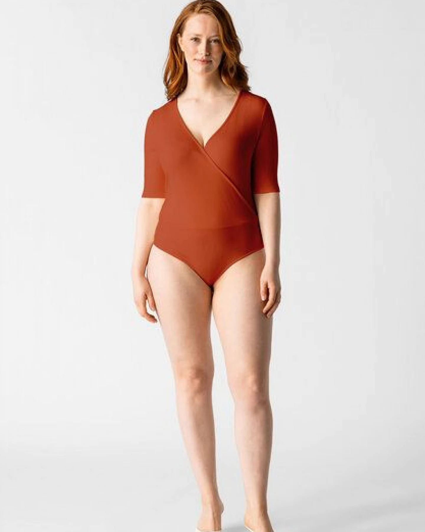 Les Lunes V-Ausschnitt Body Halbarm „Zoey“ – Ansicht 3