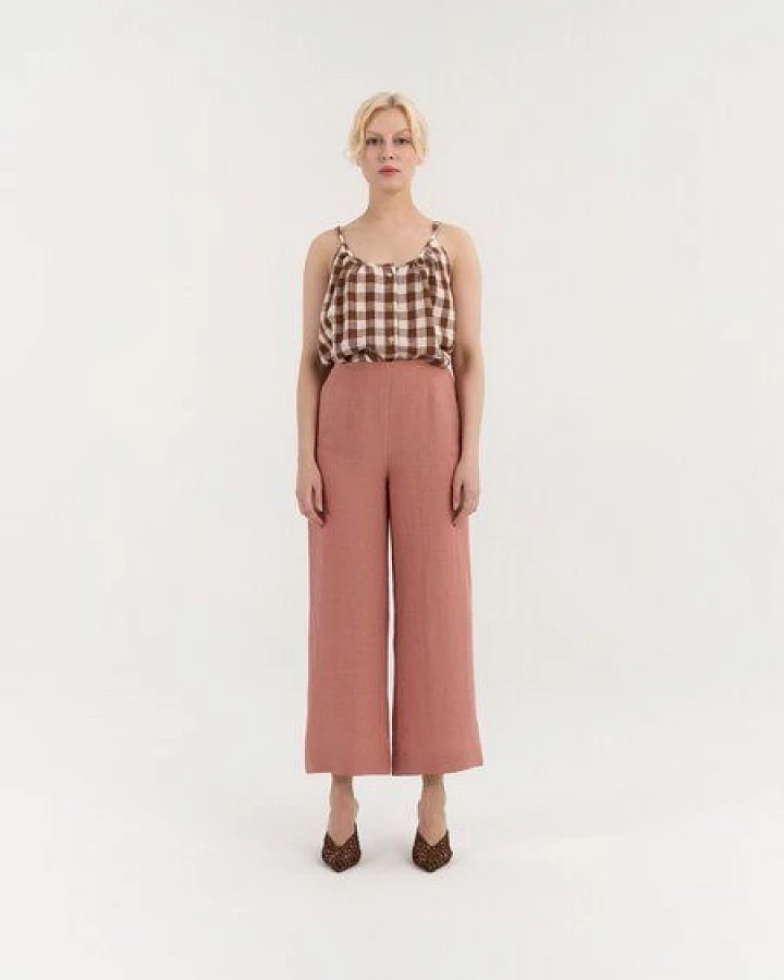AmourLinen Verkürzte Leinenhose VITTORIA