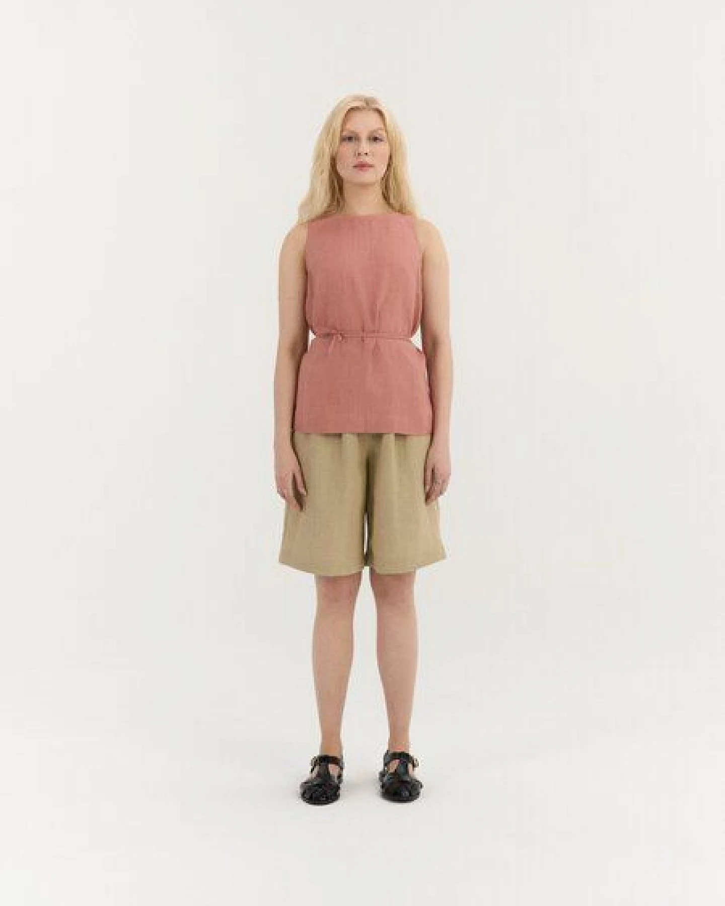 AmourLinen Leinen-Top mit Bindeband SERENA – Ansicht 2